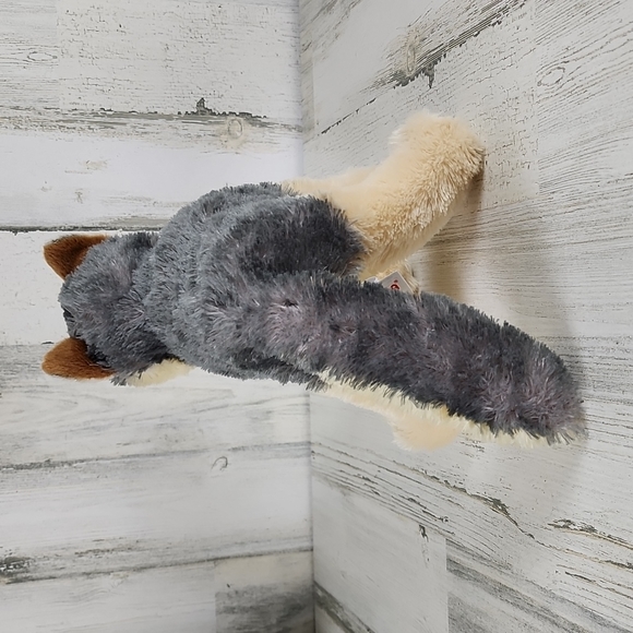 Aurora Wolf Stuffed Animal plush Wily Wolf tan and gray - Picture 4 of 10